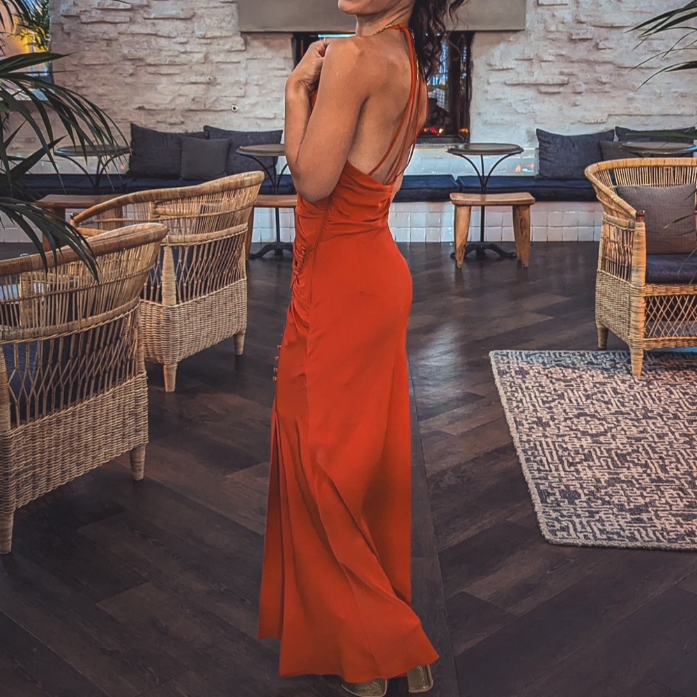 Lipsy London burnt orange dress. Only worn once to a wedding.